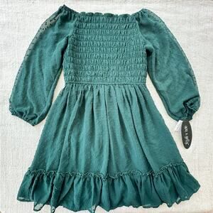 NWT Ava & Yelly Green Party Dress Girl's 12